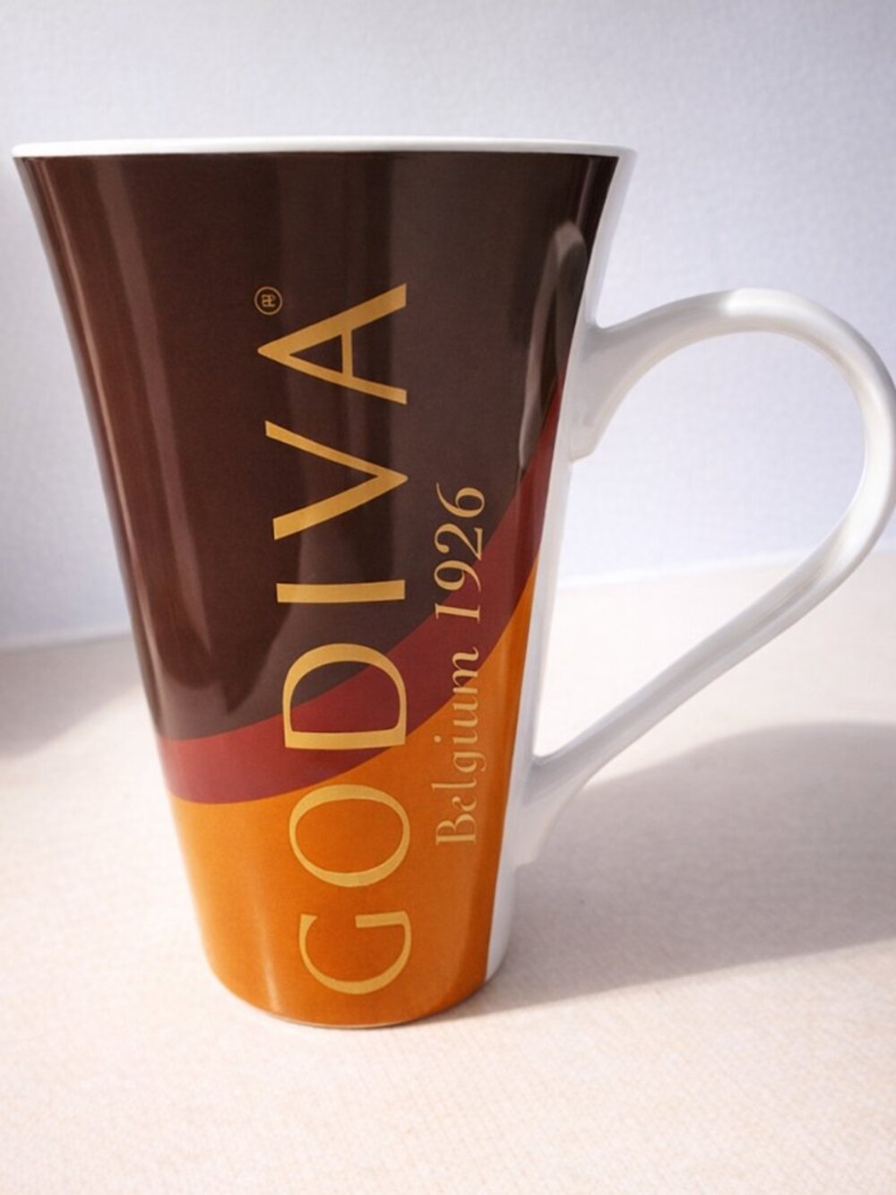 Vintage Collectible Godiva Belgium 1926 ceramic Tall Mug Cup
